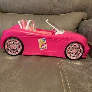 Hot pink Barbie car